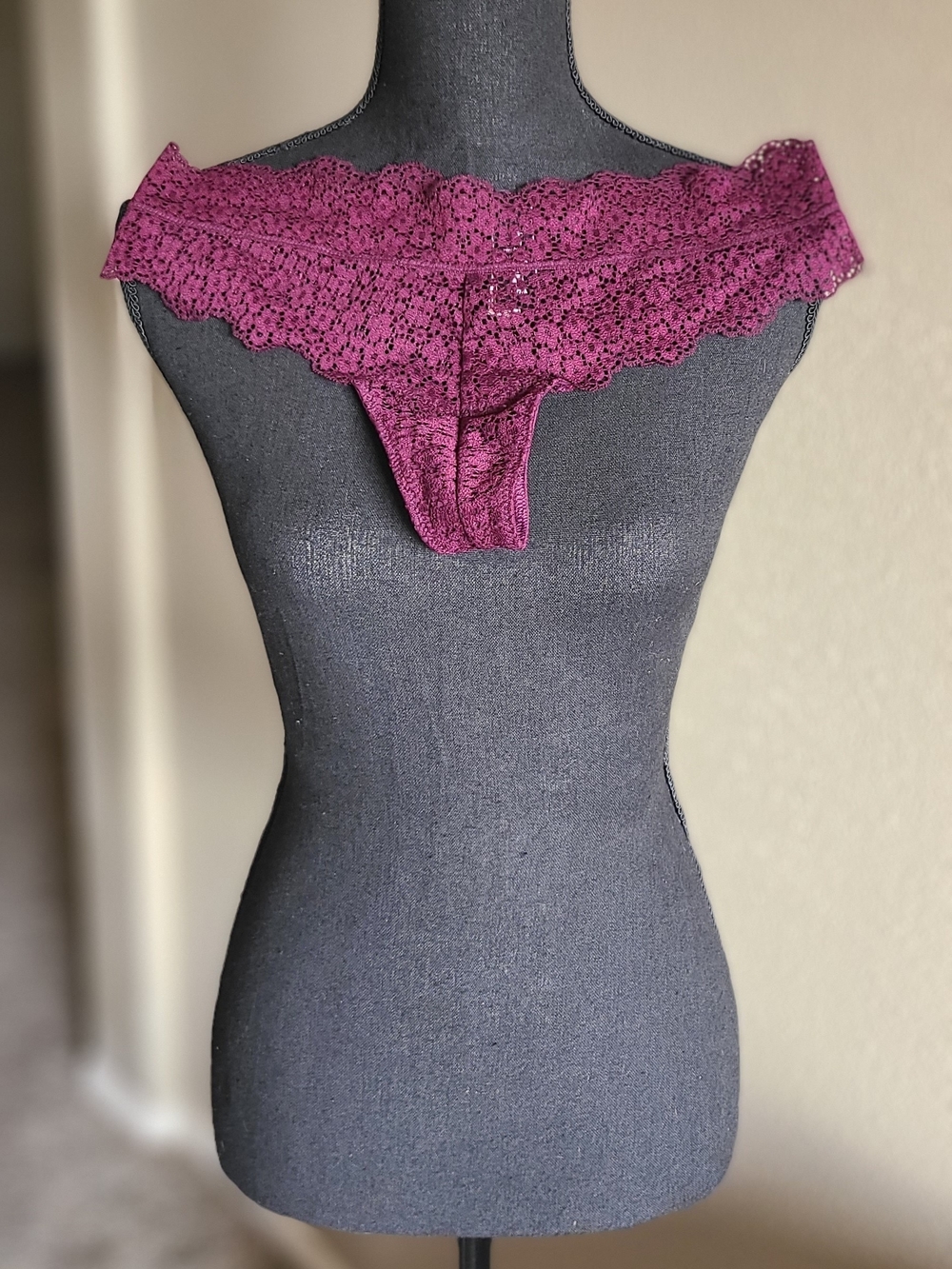 Victoria's Secret Very Sexy Deep Berry Lace Thong